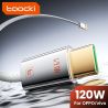 Cáp USB Type C Toocki 120W cho OPPO Supervooc 2.0 Vivo, cáp dữ liệu sạc nhanh Type C cho iPhone Xiaomi Samsung