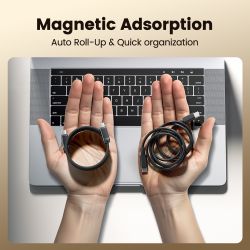 Toocki 240W USB C Cable Magnetic Tangle-free Fast Charging Type C Cable for iPhone 16 15 Pro Max Macbook Samsung S24 S23 Tablet