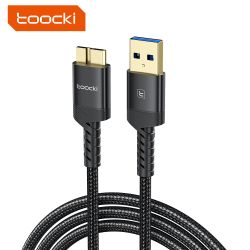 Cáp chuyển đổi dữ liệu Toocki Micro B USB3.0 5Gbps USB A / Type C sang Micro B để đồng bộ hóa dữ liệu cho ổ cứng Macbook, HDD, S
