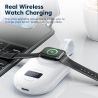 Bộ sạc không dây di động Toocki dành cho Apple Watch 6 SE 5 4 3 2 1 Màn hình 2500mAh Đế sạc nhanh AppleWatch Charger