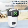 Bộ sạc không dây di động Toocki dành cho Apple Watch 6 SE 5 4 3 2 1 Màn hình 2500mAh Đế sạc nhanh AppleWatch Charger