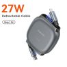 Cáp USB C Lightning có thể thu gọn Toocki dành cho iPhone 14 13 11 Pro Max 8 7 PD Sạc nhanh 27W Dây sạc Lightning Dây truyền dữ 