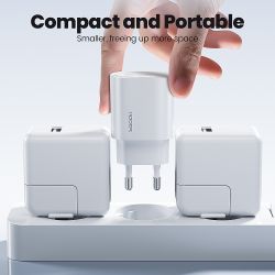 Bộ sạc nhanh Toocki KR Plug 25W USB C SFC PPS PD Type C dành cho iPhone 16 15 14 Pro Max Samsung S25 S24 S23 Ultra và máy tính b