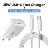 Bộ sạc nhanh Toocki KR Plug 25W USB C SFC PPS PD Type C dành cho iPhone 16 15 14 Pro Max Samsung S25 S24 S23 Ultra và máy tính b
