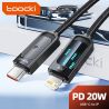 Câble Lightning USB-C Toocki PD 20 W pour iPhone, chargeur rapide, compatible avec iPhone 14, 13, 12 Pro Max, iPad et AirPods