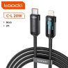 Câble Lightning USB-C Toocki PD 20 W pour iPhone, chargeur rapide, compatible avec iPhone 14, 13, 12 Pro Max, iPad et AirPods