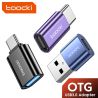 Toocki OTG USB 3.0 auf Typ-C Adapter Micro-USB auf Typ-C Stecker auf USB 2.0 Buchse Konverter für MacBook, Xiaomi, Samsung OTG-A