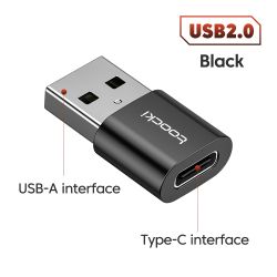 Bộ chuyển đổi OTG Toocki USB 3.0 sang Type C, đầu cắm Micro sang Type C đực sang USB 2.0 cái, tương thích với Macbook, Xiaomi và