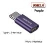Bộ chuyển đổi OTG Toocki USB 3.0 sang Type C, đầu cắm Micro sang Type C đực sang USB 2.0 cái, tương thích với Macbook, Xiaomi và