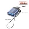 Bộ chuyển đổi OTG Toocki USB 3.0 sang Type C, đầu cắm Micro sang Type C đực sang USB 2.0 cái, tương thích với Macbook, Xiaomi và