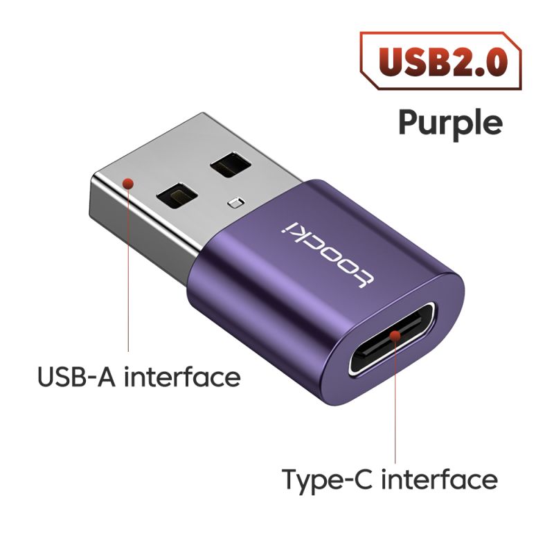 Toocki OTG USB 3.0 auf Typ-C Adapter Micro-USB auf Typ-C Stecker auf USB 2.0 Buchse Konverter für MacBook, Xiaomi, Samsung OTG-A