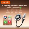 Bộ chuyển đổi Carplay không dây Toocki, cắm là chạy, kết nối tự động, điều khiển bằng giọng nói, Bluetooth, hộp Carplay mini thô