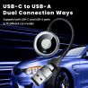 Bộ chuyển đổi Carplay không dây Toocki, cắm là chạy, kết nối tự động, điều khiển bằng giọng nói, Bluetooth, hộp Carplay mini thô