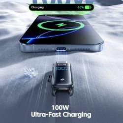 Toocki X96 4 in 1 USB Type C to USB C Lightning Cable Digital Display PD 100W QC4.0 PPS Fast Charging Detachable OTG Adapter