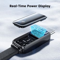 Toocki X96 4 in 1 USB Type C to USB C Lightning Cable Digital Display PD 100W QC4.0 PPS Fast Charging Detachable OTG Adapter