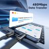 Toocki X96 4 in 1 USB Type C to USB C Lightning Cable Digital Display PD 100W QC4.0 PPS Fast Charging Detachable OTG Adapter