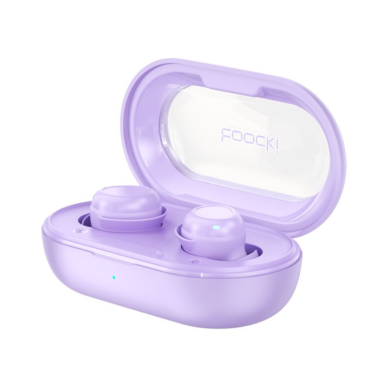Tai nghe không dây Bluetooth 5.3 Toocki EJ12, tai nghe khử tiếng ồn ENC, âm thanh stereo AAC & SBC, tai nghe mini điều khiển cảm