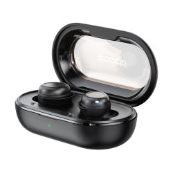 Tai nghe không dây Bluetooth 5.3 Toocki EJ12, tai nghe khử tiếng ồn ENC, âm thanh stereo AAC & SBC, tai nghe mini điều khiển cảm