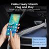 Toocki USB Cable Fast Charing 2Pack 1.5m USB Type C Coiled Charger Cord for iPhone 17 16 15 Samsung S20 S10 S9 Huawei Oneplus