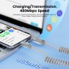 Toocki USB Cable Fast Charing 2Pack 1.5m USB Type C Coiled Charger Cord for iPhone 17 16 15 Samsung S20 S10 S9 Huawei Oneplus