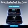 Bộ sạc ô tô Toocki C46 màn hình TFT kỹ thuật số PPS 45W PD 30W sạc nhanh USB cho điện thoại iPhone 17 16 iPad Samsung S25 S24