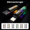 สายชาร์จ Toocki 4 in 1 240W USB Type C to USB C Lightning ยาว 2 เมตร พร้อมไฟ RGB รองรับการชาร์จเร็ว PD3.1 สำหรับ Macbook iPhone 