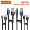 Toocki 3개입 USB 타입 C 케이블 100W 고속 충전 QC4.0 (아이폰 17 16 15, 삼성 S25, 샤오미, 화웨이 호환) 고속 타입 C 데이터 케이블