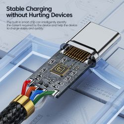 Toocki 3개입 USB 타입 C 케이블 100W 고속 충전 QC4.0 (아이폰 17 16 15, 삼성 S25, 샤오미, 화웨이 호환) 고속 타입 C 데이터 케이블