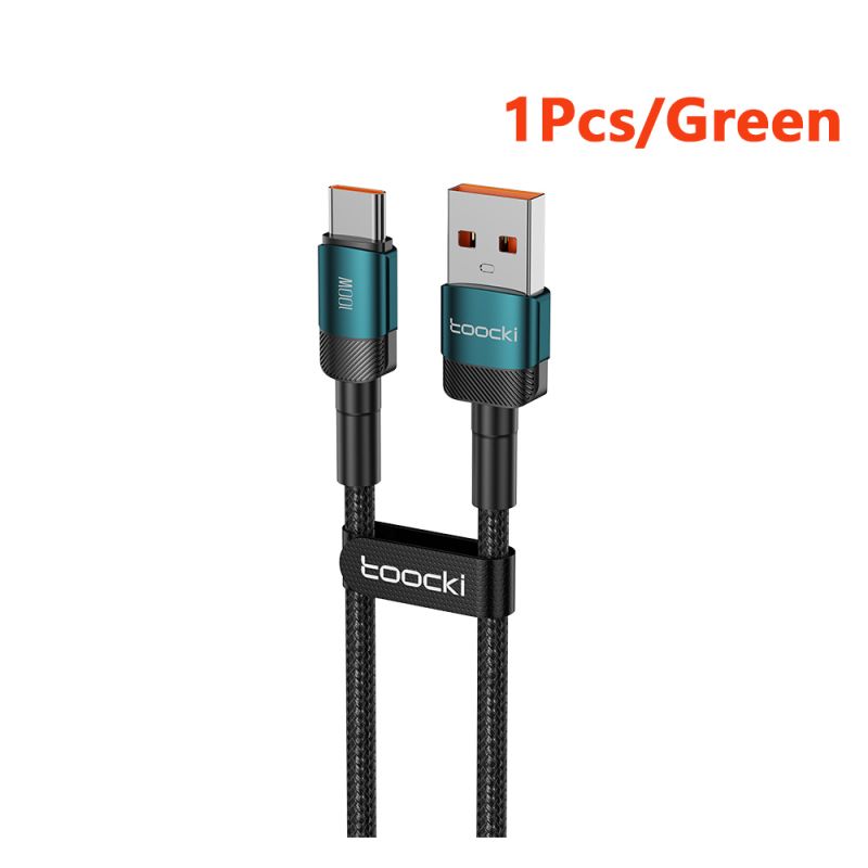 Toocki 3개입 USB 타입 C 케이블 100W 고속 충전 QC4.0 (아이폰 17 16 15, 삼성 S25, 샤오미, 화웨이 호환) 고속 타입 C 데이터 케이블