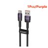 Кабель Toocki 3 шт. USB Type-C для швидкої зарядки 100 Вт QC4.0 для iPhone 17 16 15 Samsung S25 Xiaomi Huawei швидкий кабель Typ