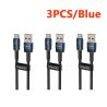 Toocki 3PCS USB Type C Cable 100W Fast Charging QC4.0 for iPhone 17 16 15 Samsung S25 Xiaomi Huawei Fast Type C Cable Data Wire