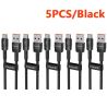 สาย USB Type C Toocki 3 ชิ้น ชาร์จเร็ว 100W QC4.0 สำหรับ iPhone 17 16 15 Samsung S25 Xiaomi Huawei สายเคเบิลข้อมูล Type C ความเร