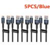 Toocki 3PCS USB Type C Cable 100W Fast Charging QC4.0 for iPhone 17 16 15 Samsung S25 Xiaomi Huawei Fast Type C Cable Data Wire