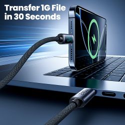 Cáp USB Toocki 240W Type C sang Type C PD3.1 màn hình hiển thị kỹ thuật số, sạc nhanh 100W, tương thích với Macbook, iPhone 16 1