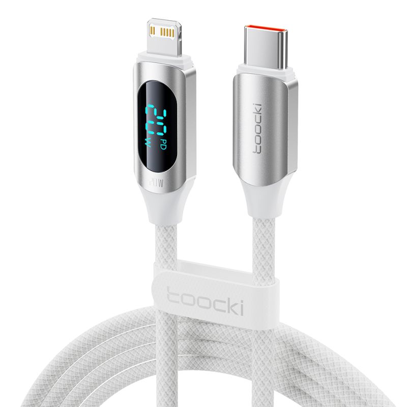Cáp USB C Toocki PD 20W dành cho iPhone 14 13 12 11 Pro Max XR XS Màn hình Cáp sạc nhanh USB C sang Lightning cho iPhone