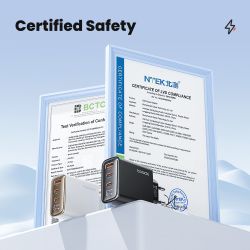 Bộ sạc Toocki 67W GaN màn hình kỹ thuật số sạc nhanh 4.0 3.0 USB Type-C tốc độ cao dành cho Laptop iPhone Samsung Xiaomi Realme 