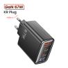 Bộ sạc Toocki 67W GaN màn hình kỹ thuật số sạc nhanh 4.0 3.0 USB Type-C tốc độ cao dành cho Laptop iPhone Samsung Xiaomi Realme 