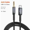 Cáp chuyển đổi âm thanh Toocki USB-C/Lightning sang jack 3.5mm AUX (đầu đực sang đầu đực)