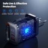Toocki 67W GaN USB C 충전기 (접이식 Type C 케이블 포함) PPS PD3.0 SFC2.0 고속 충전기 (iPhone 16 15, Samsung S25 S24, 노트북 호환)