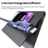 Cáp USB Lightning Toocki tự động tắt nguồn thông minh, dòng điện 2.4A, cáp sạc dữ liệu cho iPhone 14 13 12 11 Pro Max 8 7 SE XS 