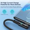 Cáp USB Type-C sang Type-C góc 90 độ Toocki dành cho Xiaomi Samsung Huawei Macbook iPad, sạc nhanh 100W, cáp dữ liệu Type-C.