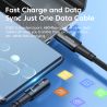 Cáp USB Type-C sang Type-C góc 90 độ Toocki dành cho Xiaomi Samsung Huawei Macbook iPad, sạc nhanh 100W, cáp dữ liệu Type-C.