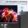 Bộ chuyển đổi WiFi Bluetooth USB Toocki 2 trong 1, bộ phát băng tần kép 2.4G/5G AX900 WiFi 6 900Mbps, card mạng không dây cho PC