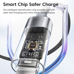 Toocki USB-Typ-C-Kabel für iPhone 14, 13, 12, 11 Pro Max, XR, XS, Digitalanzeige, PD, 20W USB-Lightning-Kabel, Schnellladefunkti