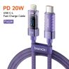 Toocki USB-Typ-C-Kabel für iPhone 14, 13, 12, 11 Pro Max, XR, XS, Digitalanzeige, PD, 20W USB-Lightning-Kabel, Schnellladefunkti
