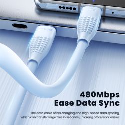 Cáp sạc nhanh Toocki USB Type C sang Type C cho iPhone 16 15 Macbook iPad 100W 5A, tương thích với Samsung Xiaomi.
