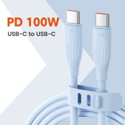 Cáp sạc nhanh Toocki USB Type C sang Type C cho iPhone 16 15 Macbook iPad 100W 5A, tương thích với Samsung Xiaomi.