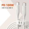 Cáp sạc nhanh Toocki USB Type C sang Type C cho iPhone 16 15 Macbook iPad 100W 5A, tương thích với Samsung Xiaomi.