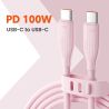Cáp sạc nhanh Toocki USB Type C sang Type C cho iPhone 16 15 Macbook iPad 100W 5A, tương thích với Samsung Xiaomi.