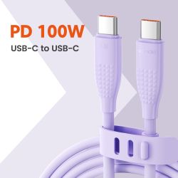 Cáp sạc nhanh Toocki USB Type C sang Type C cho iPhone 16 15 Macbook iPad 100W 5A, tương thích với Samsung Xiaomi.